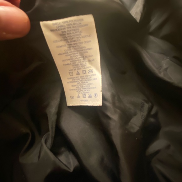 Lands' End Black Quilted Down Jacket - Picture 11 of 11